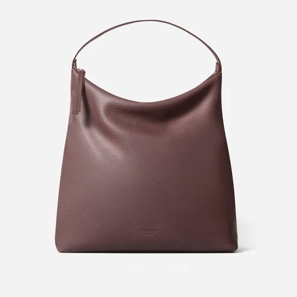 Everlane The Boss Bag in Pebbled Burgundy Leather - Picture 2 of 9